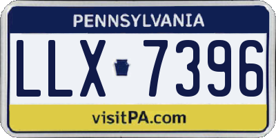 PA license plate LLX7396