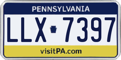 PA license plate LLX7397