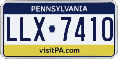 PA license plate LLX7410
