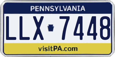 PA license plate LLX7448