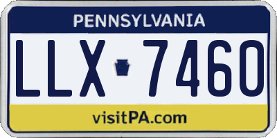 PA license plate LLX7460