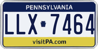 PA license plate LLX7464