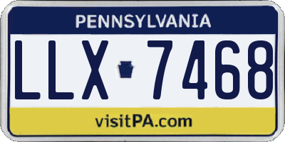 PA license plate LLX7468