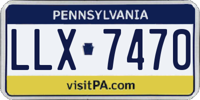 PA license plate LLX7470