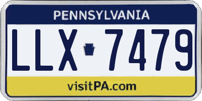 PA license plate LLX7479