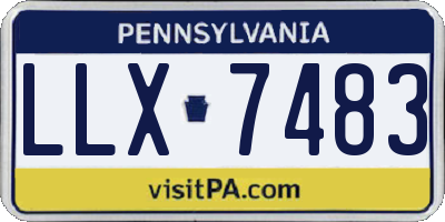 PA license plate LLX7483
