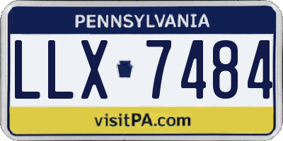 PA license plate LLX7484