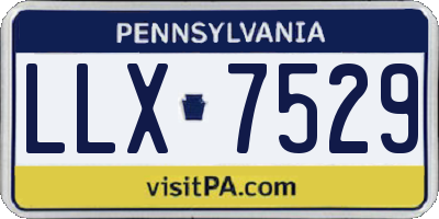 PA license plate LLX7529