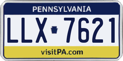 PA license plate LLX7621