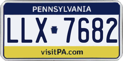 PA license plate LLX7682
