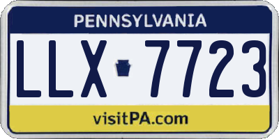 PA license plate LLX7723