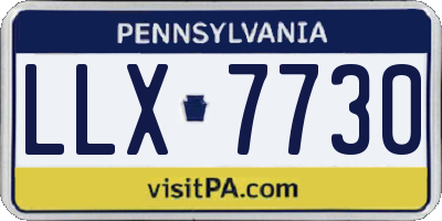 PA license plate LLX7730
