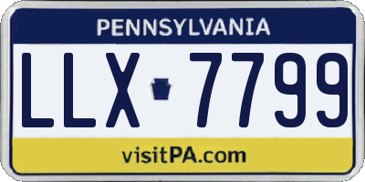 PA license plate LLX7799