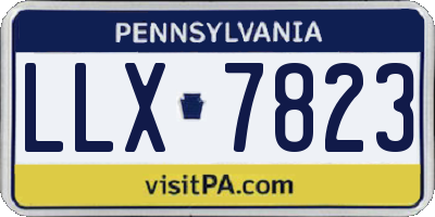 PA license plate LLX7823