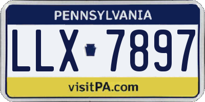 PA license plate LLX7897
