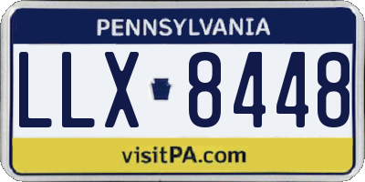 PA license plate LLX8448