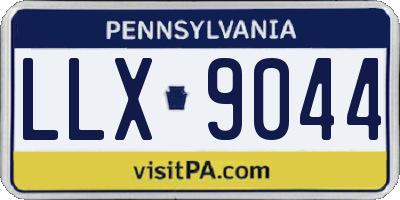 PA license plate LLX9044