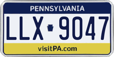 PA license plate LLX9047