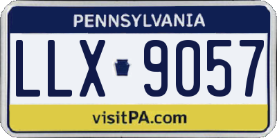 PA license plate LLX9057