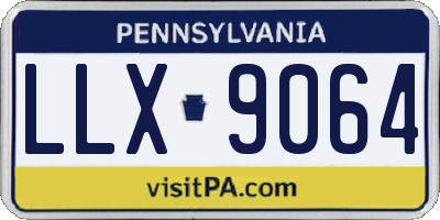 PA license plate LLX9064