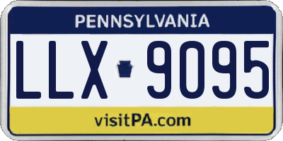 PA license plate LLX9095