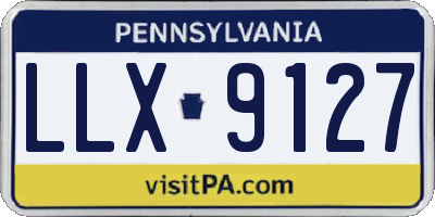 PA license plate LLX9127
