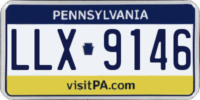 PA license plate LLX9146