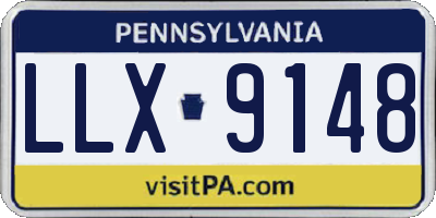 PA license plate LLX9148