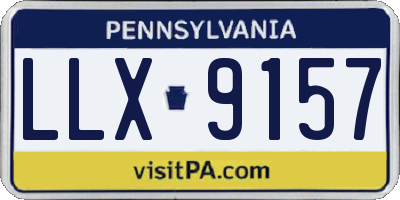 PA license plate LLX9157