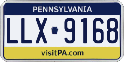 PA license plate LLX9168