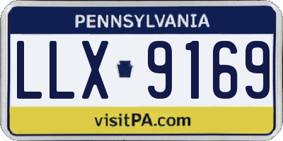 PA license plate LLX9169