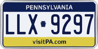 PA license plate LLX9297