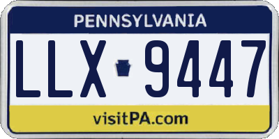 PA license plate LLX9447