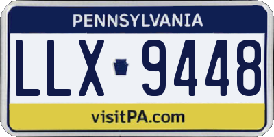 PA license plate LLX9448