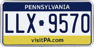 PA license plate LLX9570