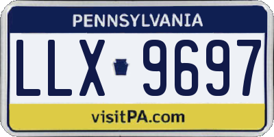 PA license plate LLX9697