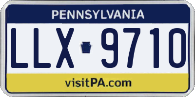 PA license plate LLX9710