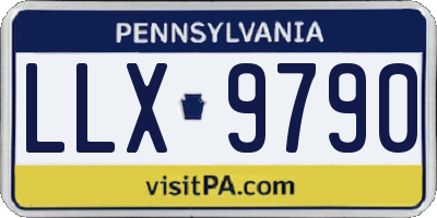 PA license plate LLX9790