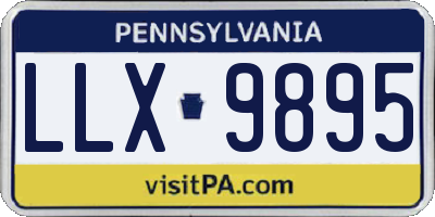 PA license plate LLX9895
