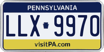 PA license plate LLX9970