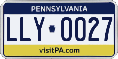 PA license plate LLY0027