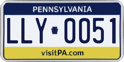 PA license plate LLY0051