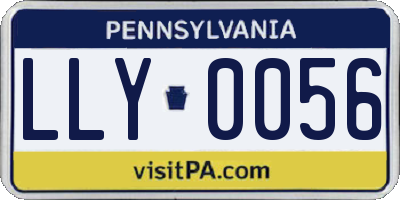 PA license plate LLY0056