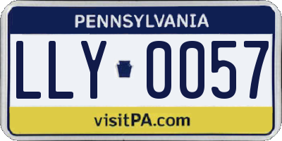 PA license plate LLY0057