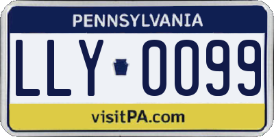 PA license plate LLY0099