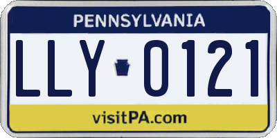 PA license plate LLY0121