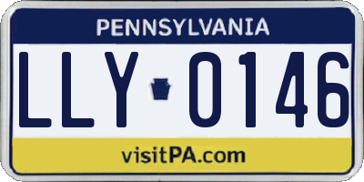 PA license plate LLY0146