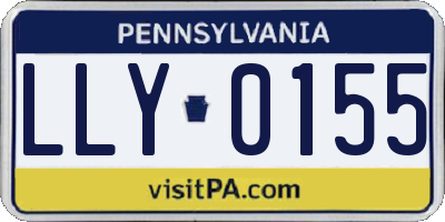 PA license plate LLY0155