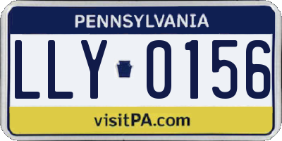 PA license plate LLY0156
