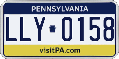 PA license plate LLY0158
